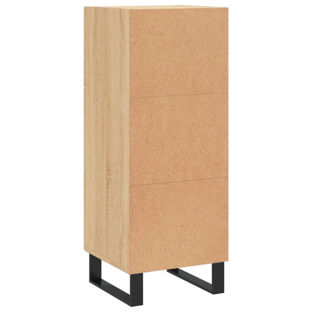 Skænk 34,5x34x90 cm konstrueret træ sonoma-eg