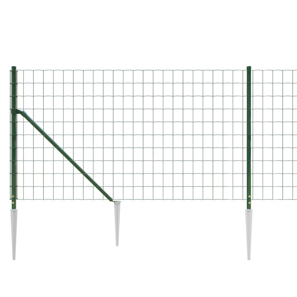 Trådhegn med jordspyd 1,1x25 m grøn