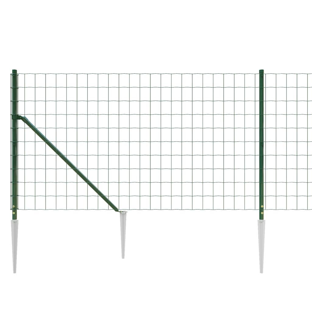 Trådhegn med jordspyd 0,8x25 m grøn