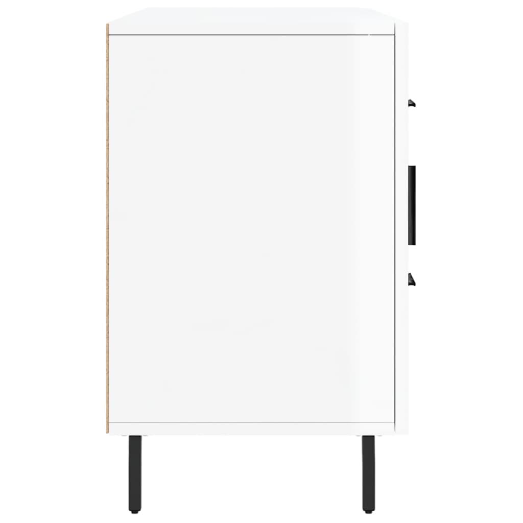Skænk 100x36x60 cm konstrueret træ hvid højglans