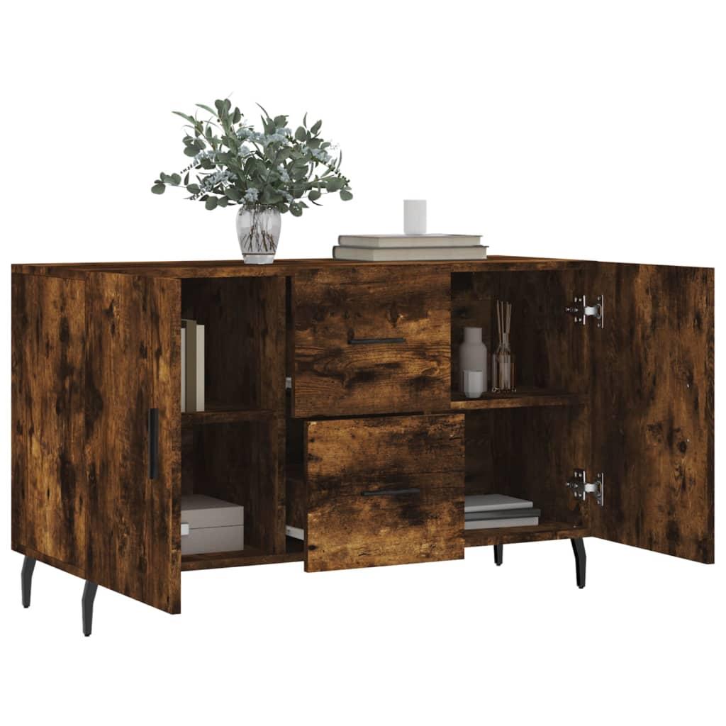 Skænk 100x36x60 cm konstrueret træ røget egetræsfarve