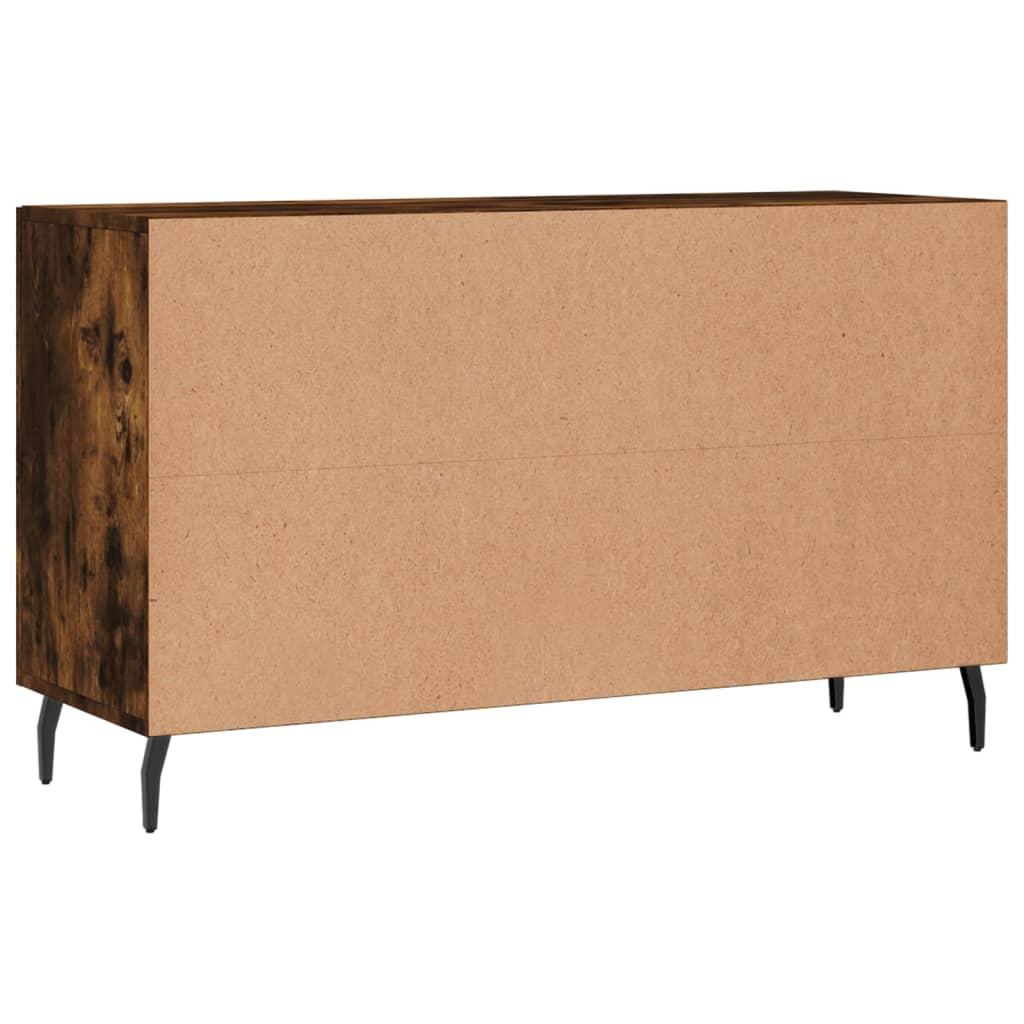 Skænk 100x36x60 cm konstrueret træ røget egetræsfarve