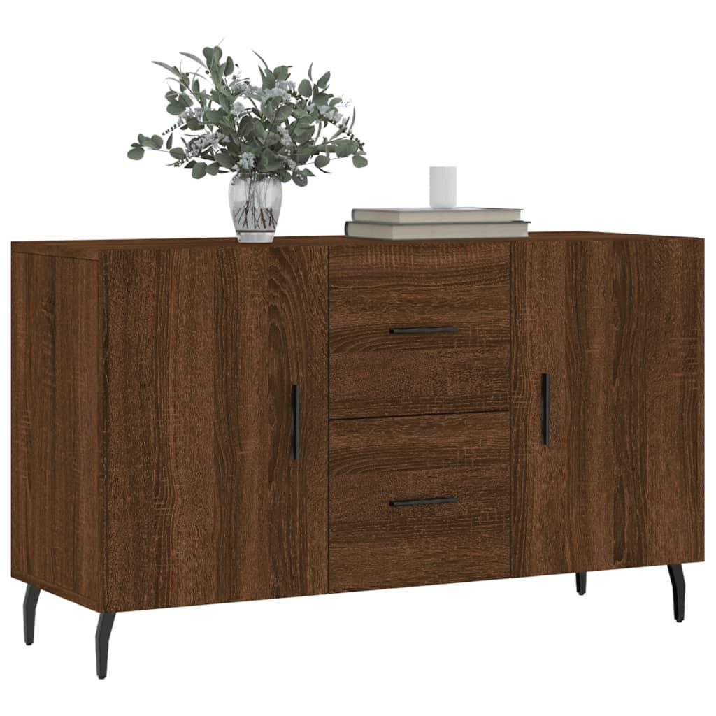 Skænk 100x36x60 cm konstrueret træ brun egetræsfarve