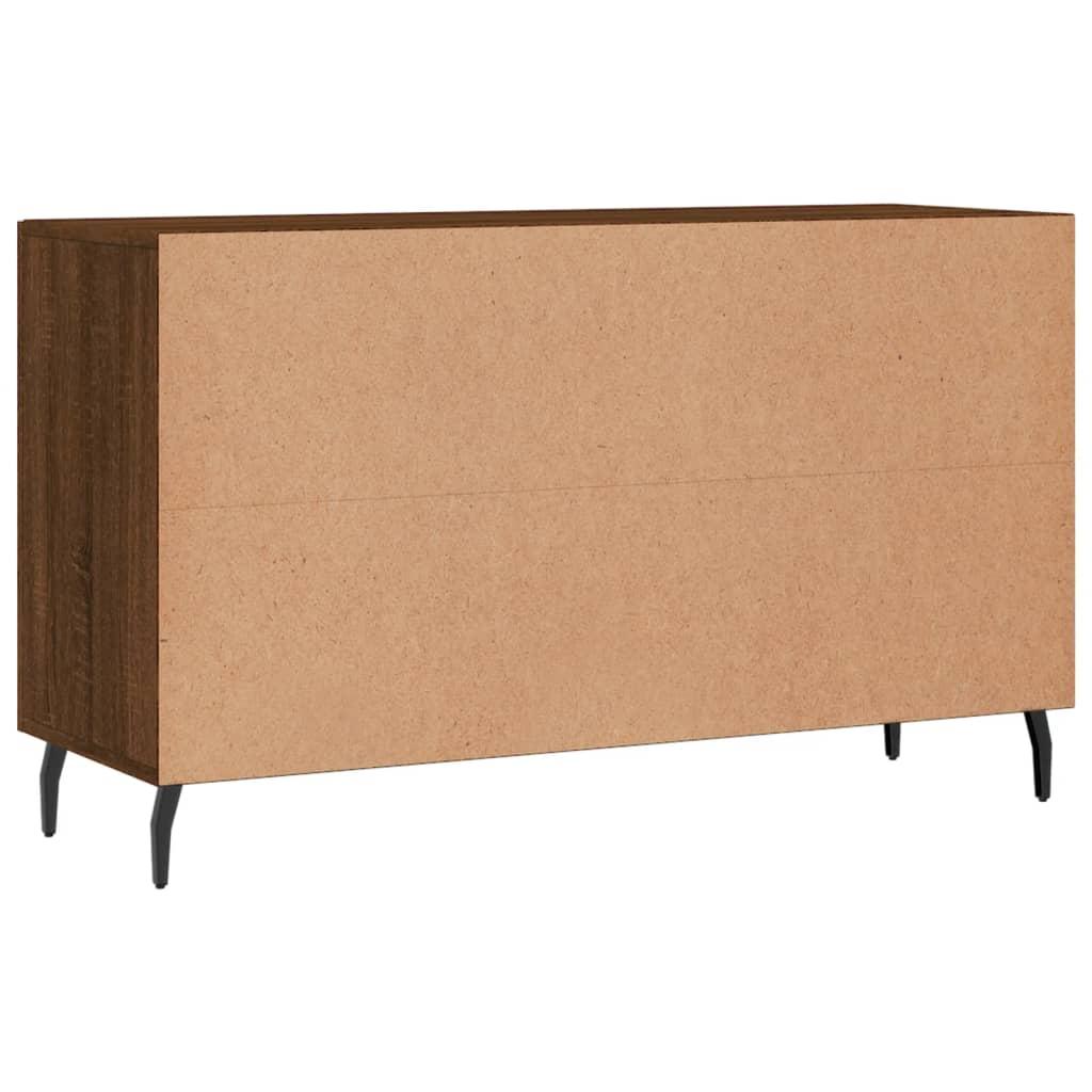 Skænk 100x36x60 cm konstrueret træ brun egetræsfarve