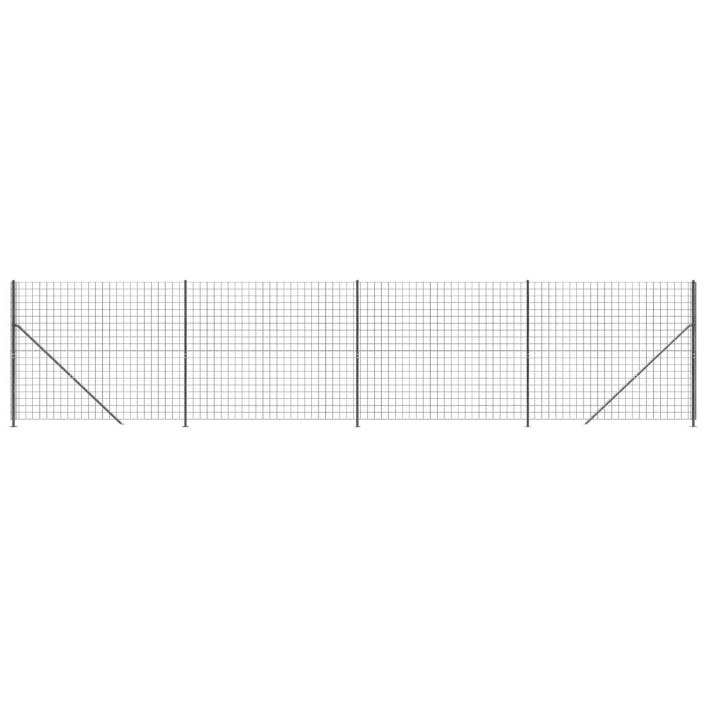Trådhegn med flange 2x10 m antracitgrå