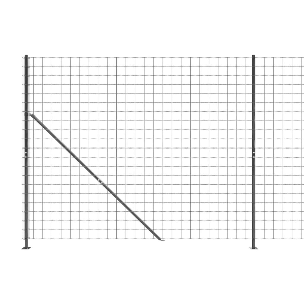 Trådhegn med flange 2x10 m antracitgrå