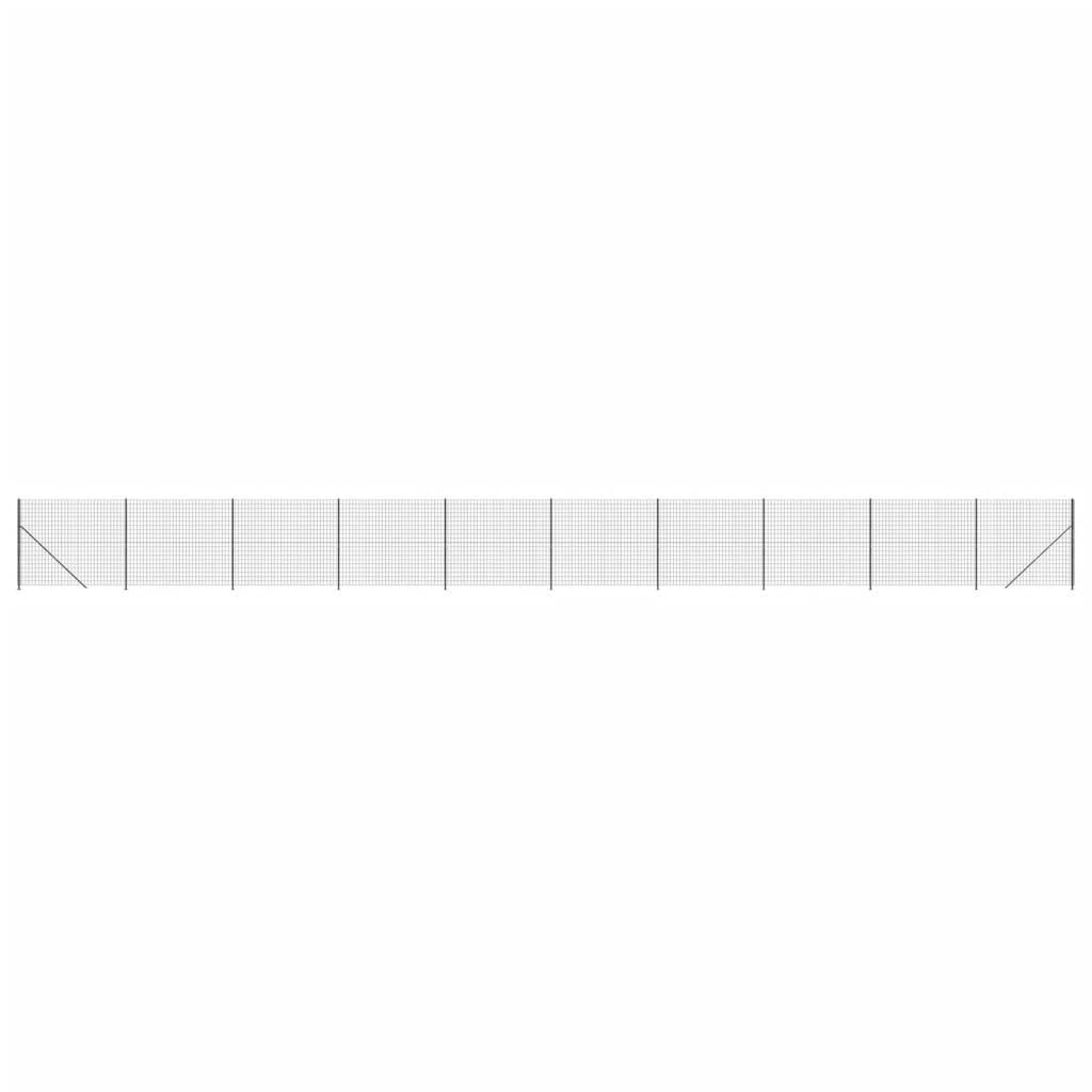 Trådhegn med flange 2,2x25 m antracitgrå