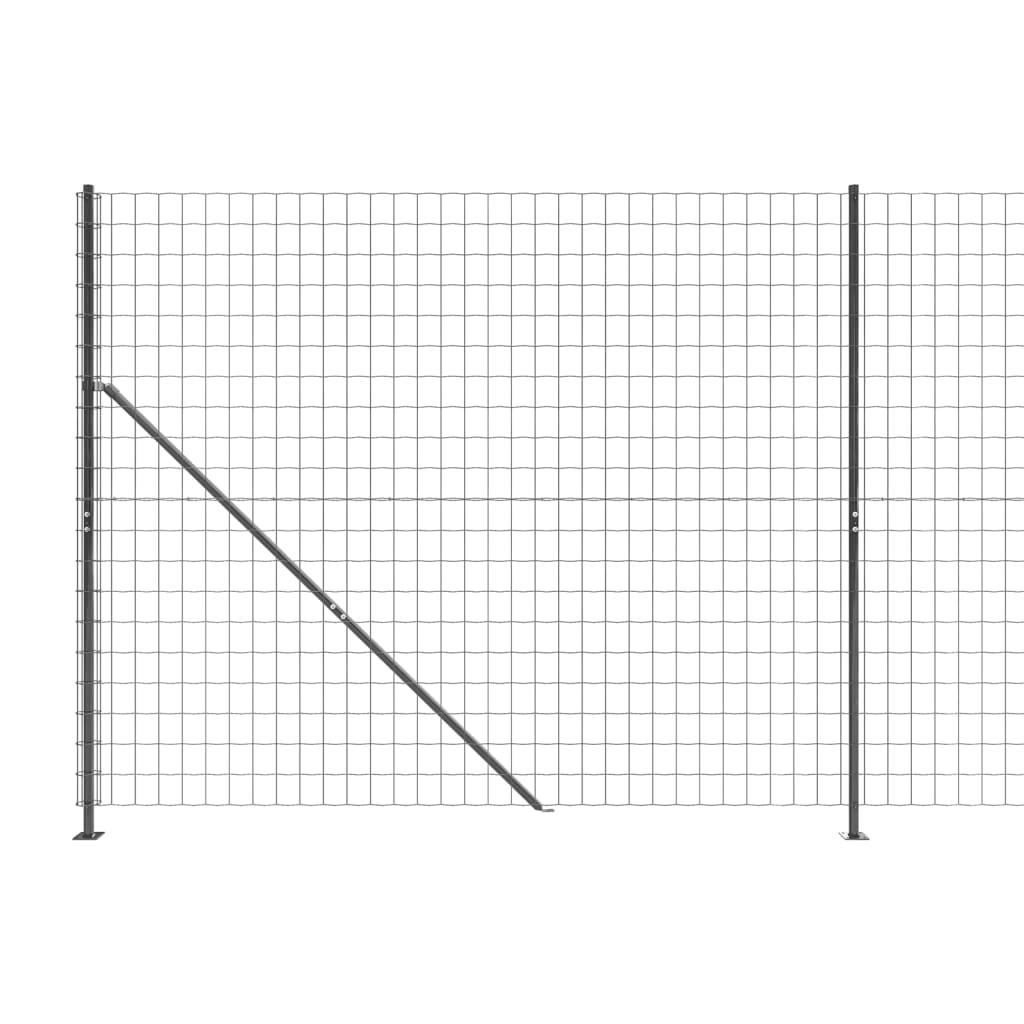 Trådhegn med flange 2,2x25 m antracitgrå
