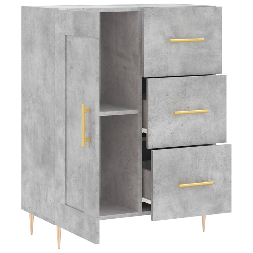 Skænk 69,5x34x90 cm konstrueret træ betongrå