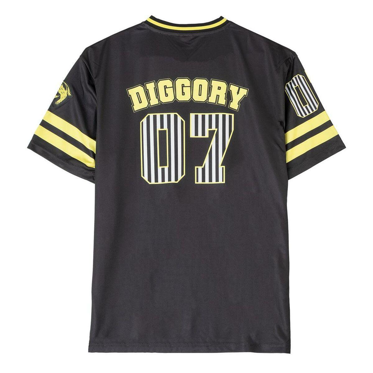 Unisex Kortærmet T-shirt Harry Potter Hufflepuff Sort S