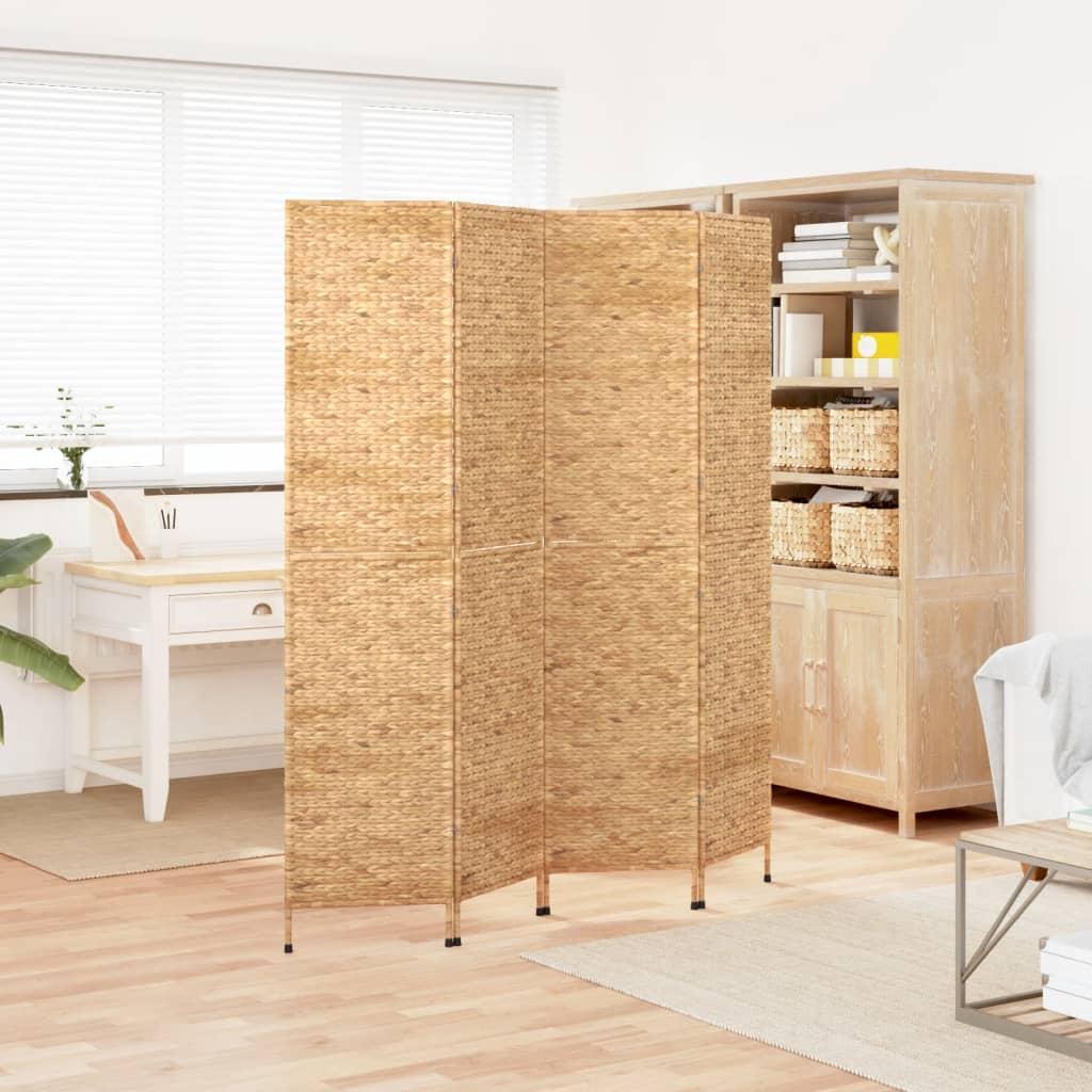 Rumdeler med 4 paneler 163x180 cm vandhyacint