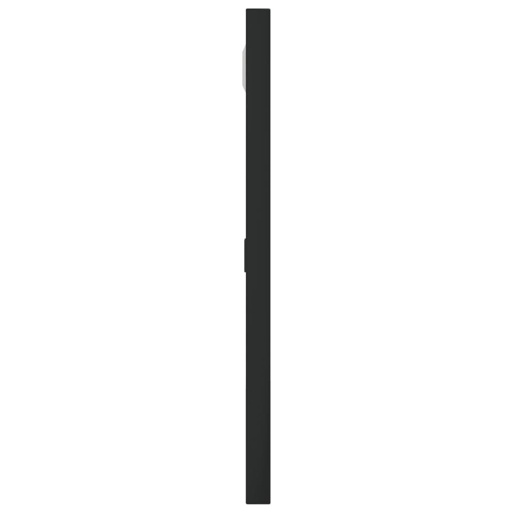 Vægspejl 30x30 cm firkantet jern sort