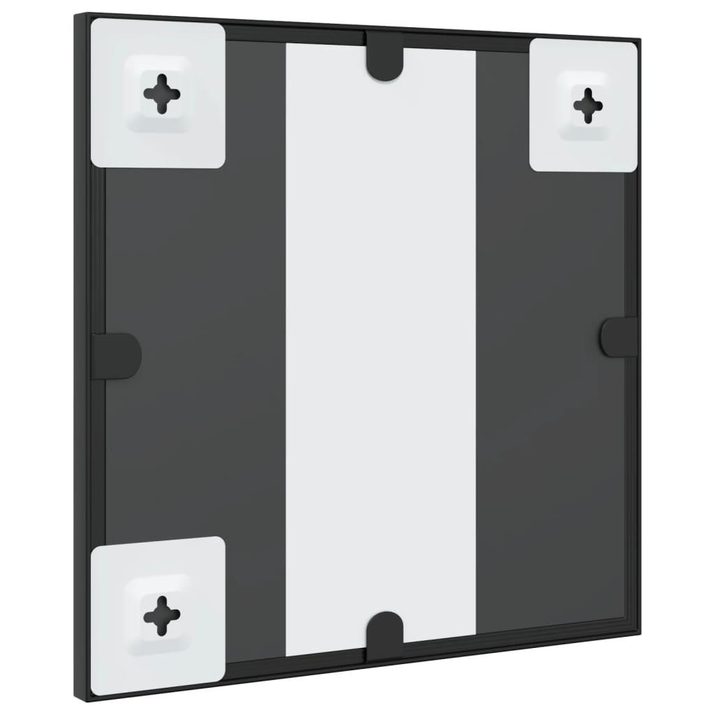 Vægspejl 30x30 cm firkantet jern sort