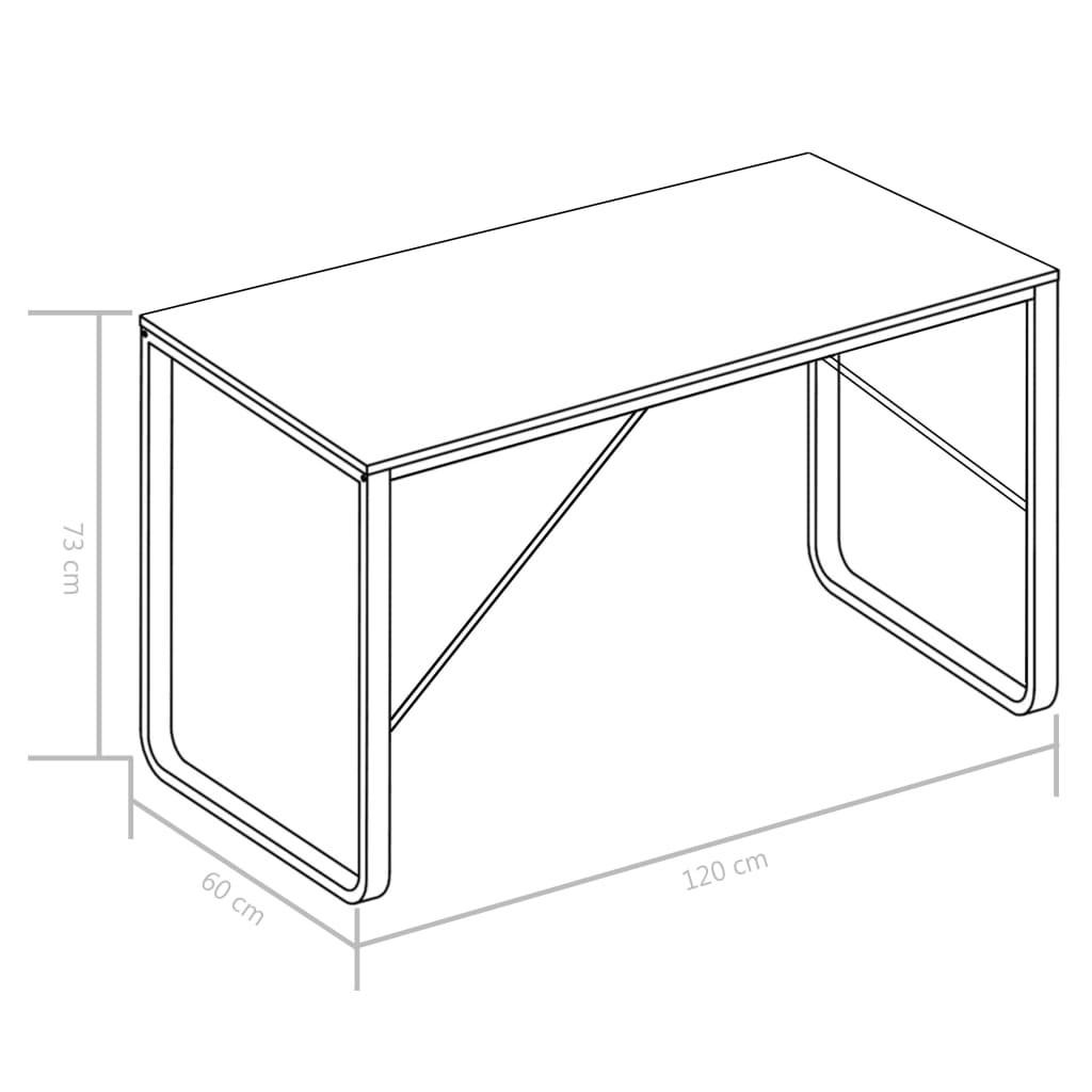 Computerbord 120x60x73 cm sort