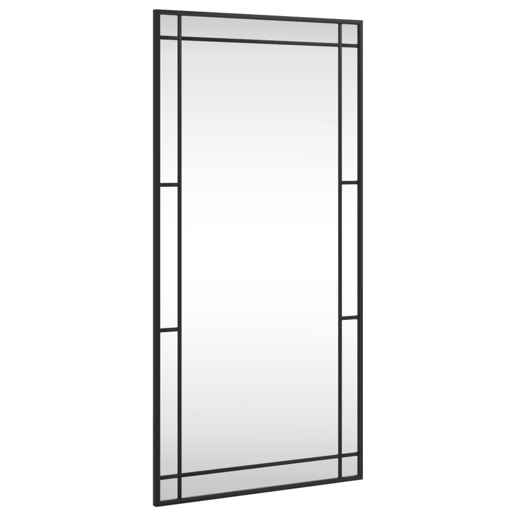Vægspejl 50x100 cm rektangulært jern sort