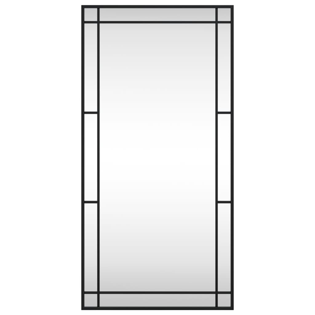 Vægspejl 50x100 cm rektangulært jern sort