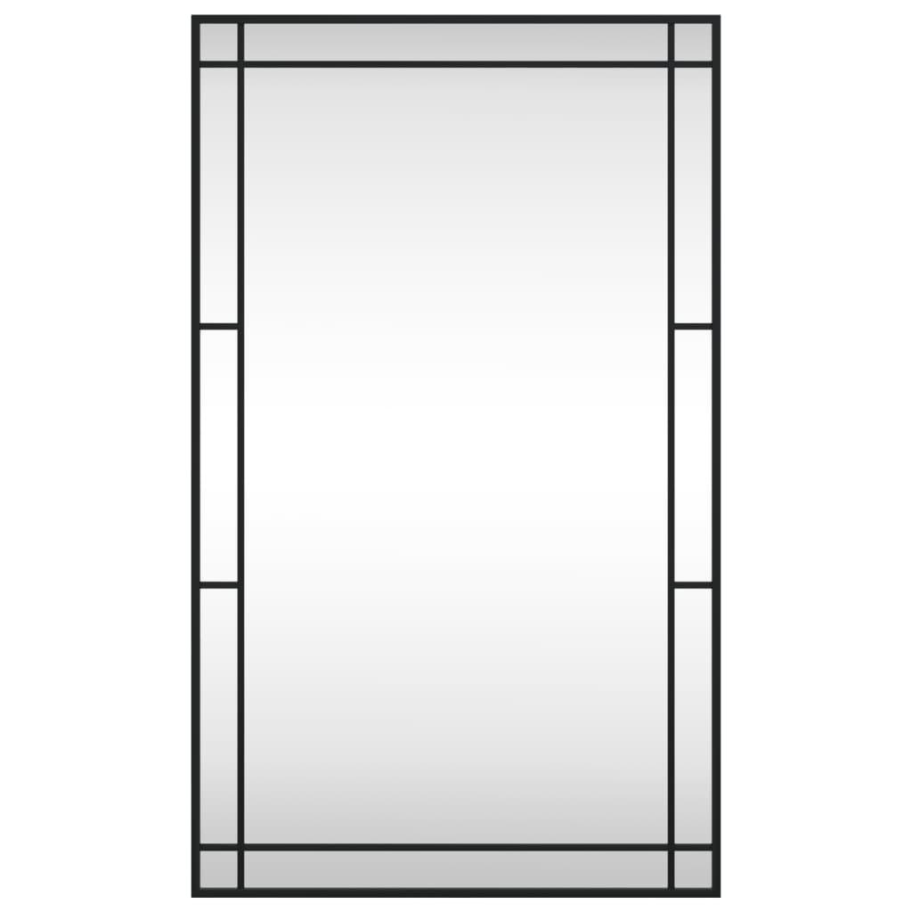 Vægspejl 60x100 cm rektangulært jern sort