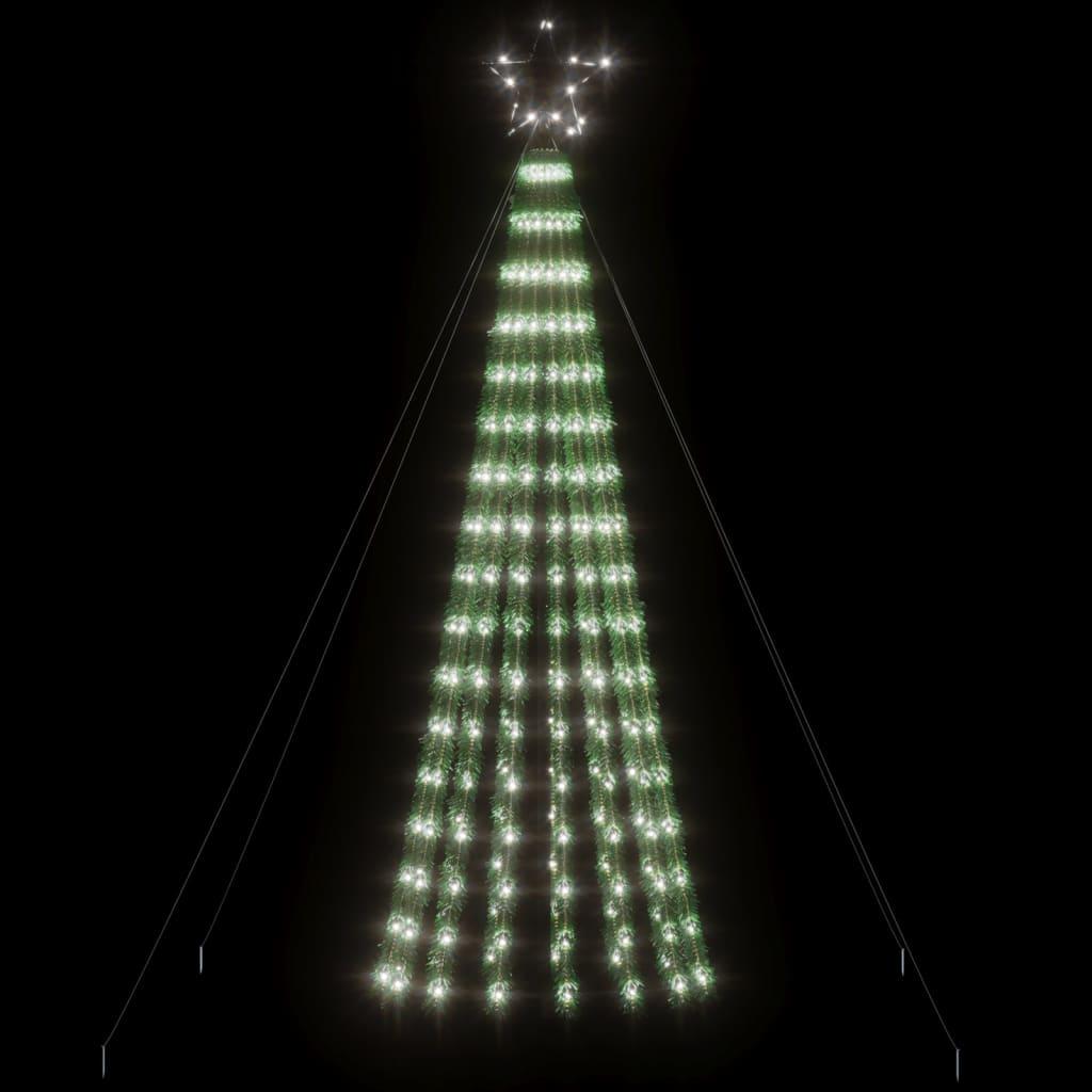 LED-juletræ 275 LED'er 180 cm koldt hvidt lys