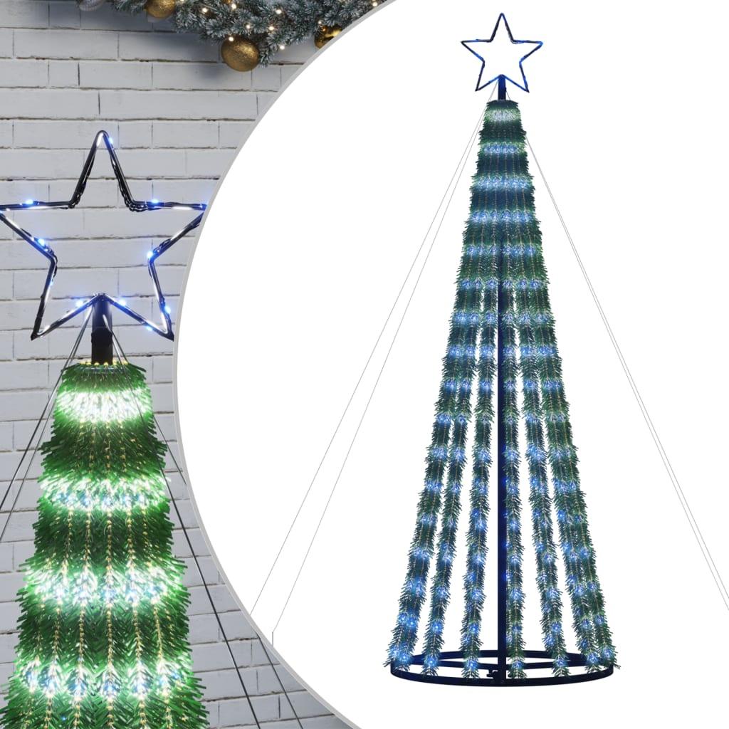LED-juletræ 275 LED'er 180 cm blåt lys