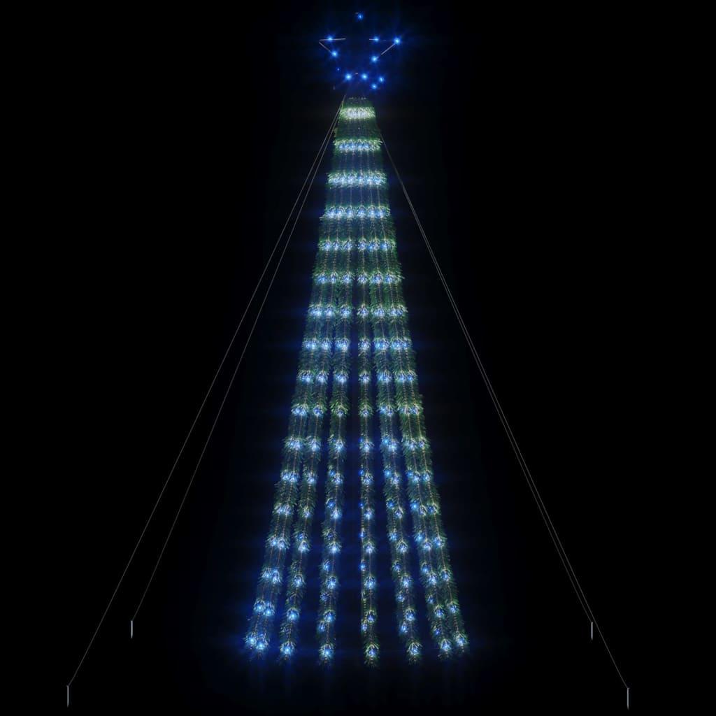 LED-juletræ 275 LED'er 180 cm blåt lys