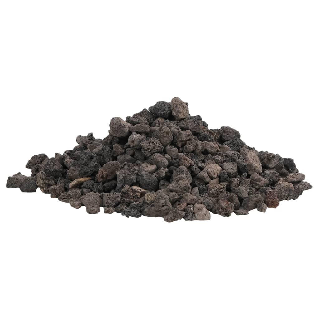 Vulkanske sten 10 kg 1-2 cm sort