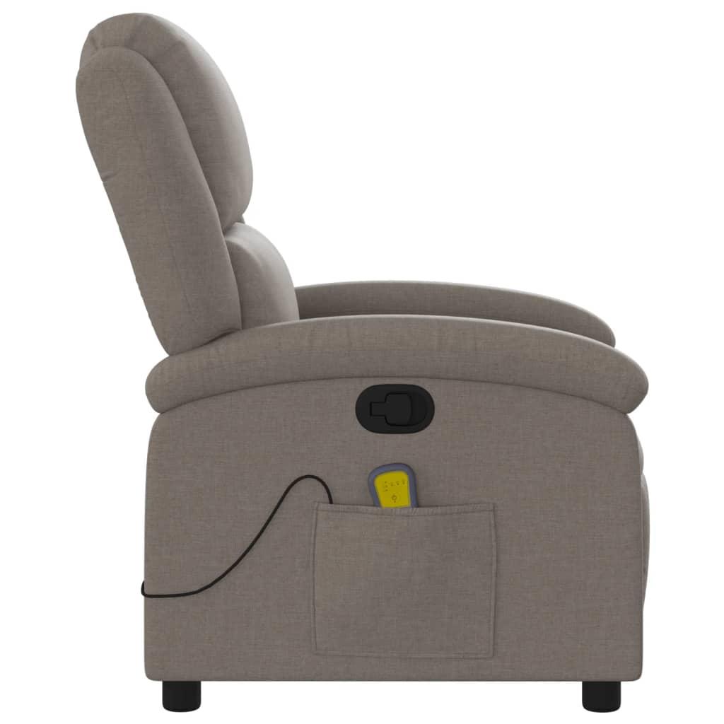 Massagestol stof gråbrun