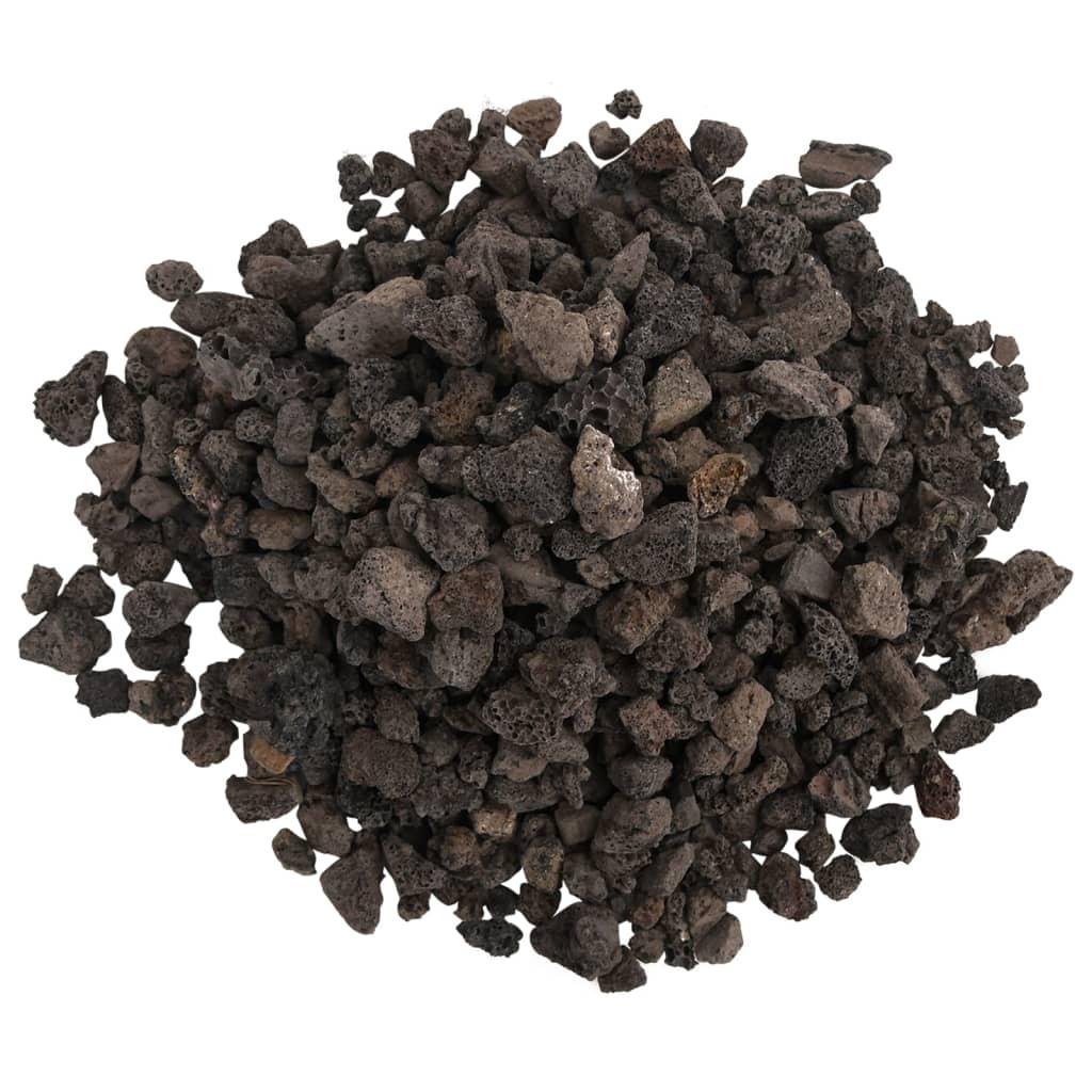 Vulkanske sten 25 kg 1-2 cm sort