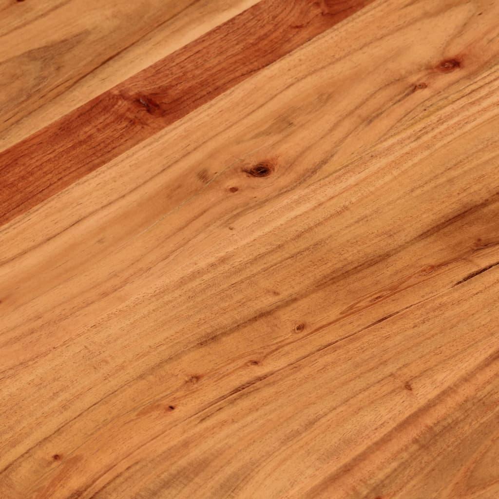 Bordplade Ø90x2,5 cm rund massivt akacietræ