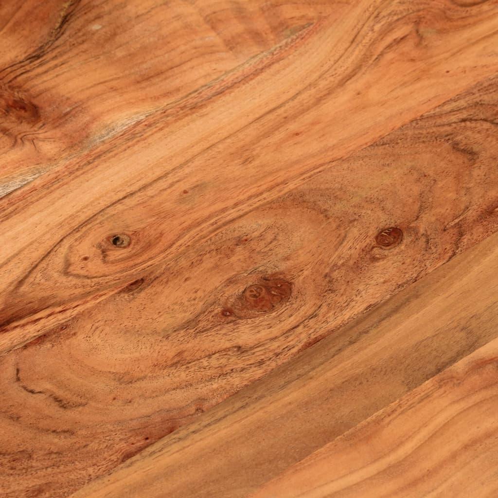 Bordplade Ø50x2,5 cm rund massivt akacietræ