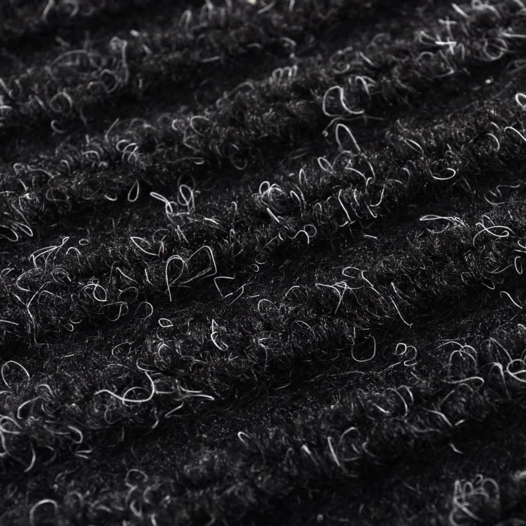 Dørmåtte 90 x 150 cm PVC sort