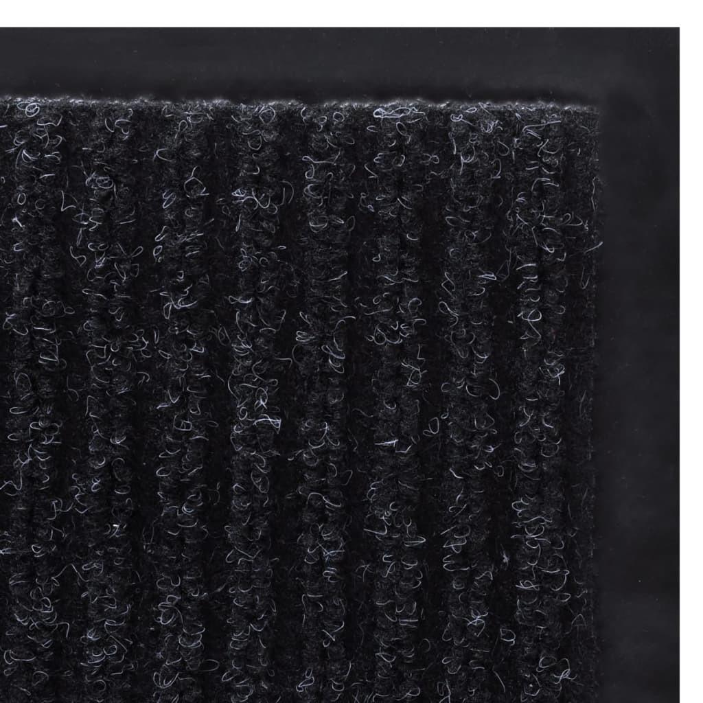 Dørmåtte 90 x 150 cm PVC sort