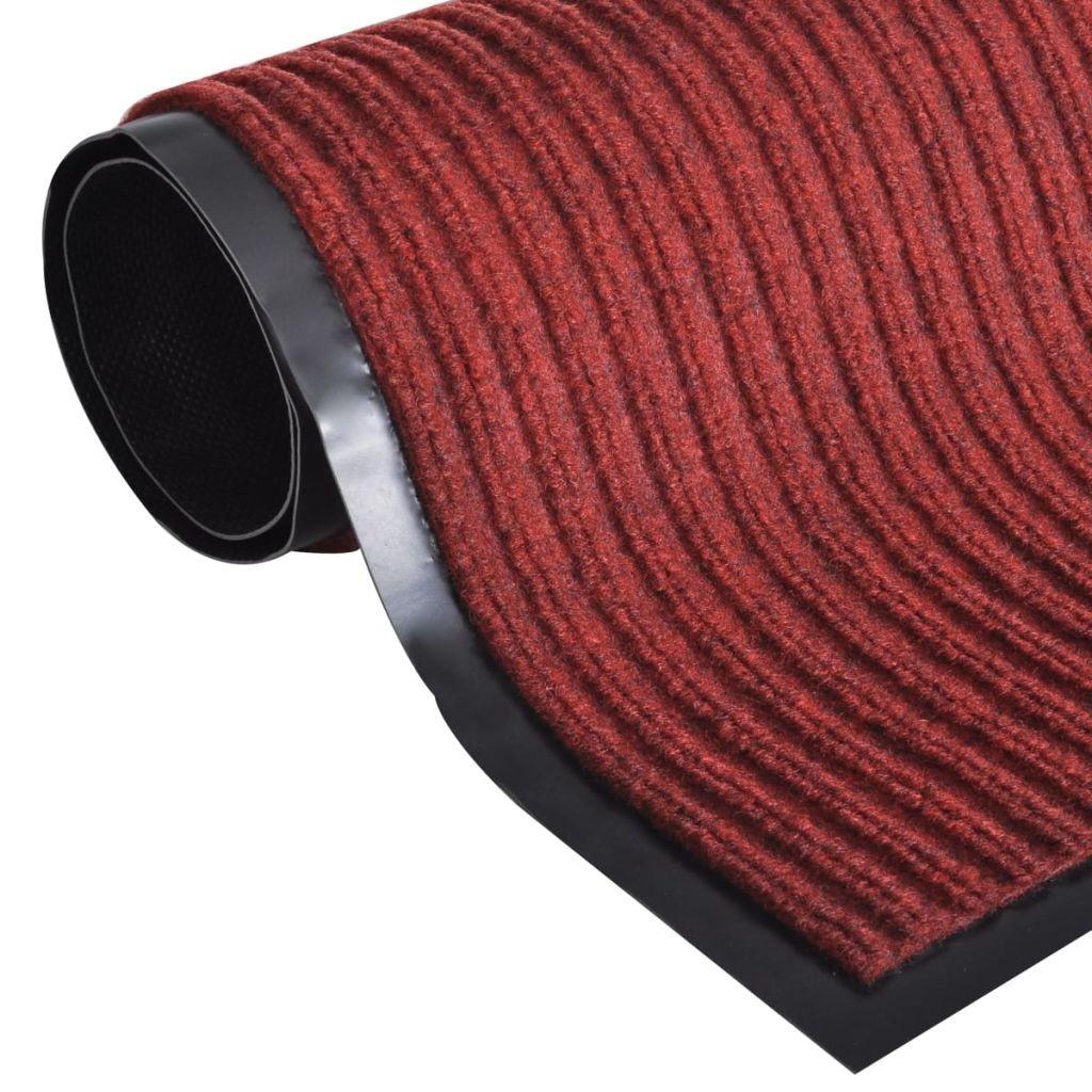 Rød PVC Dørmåtte 90 x 150 cm