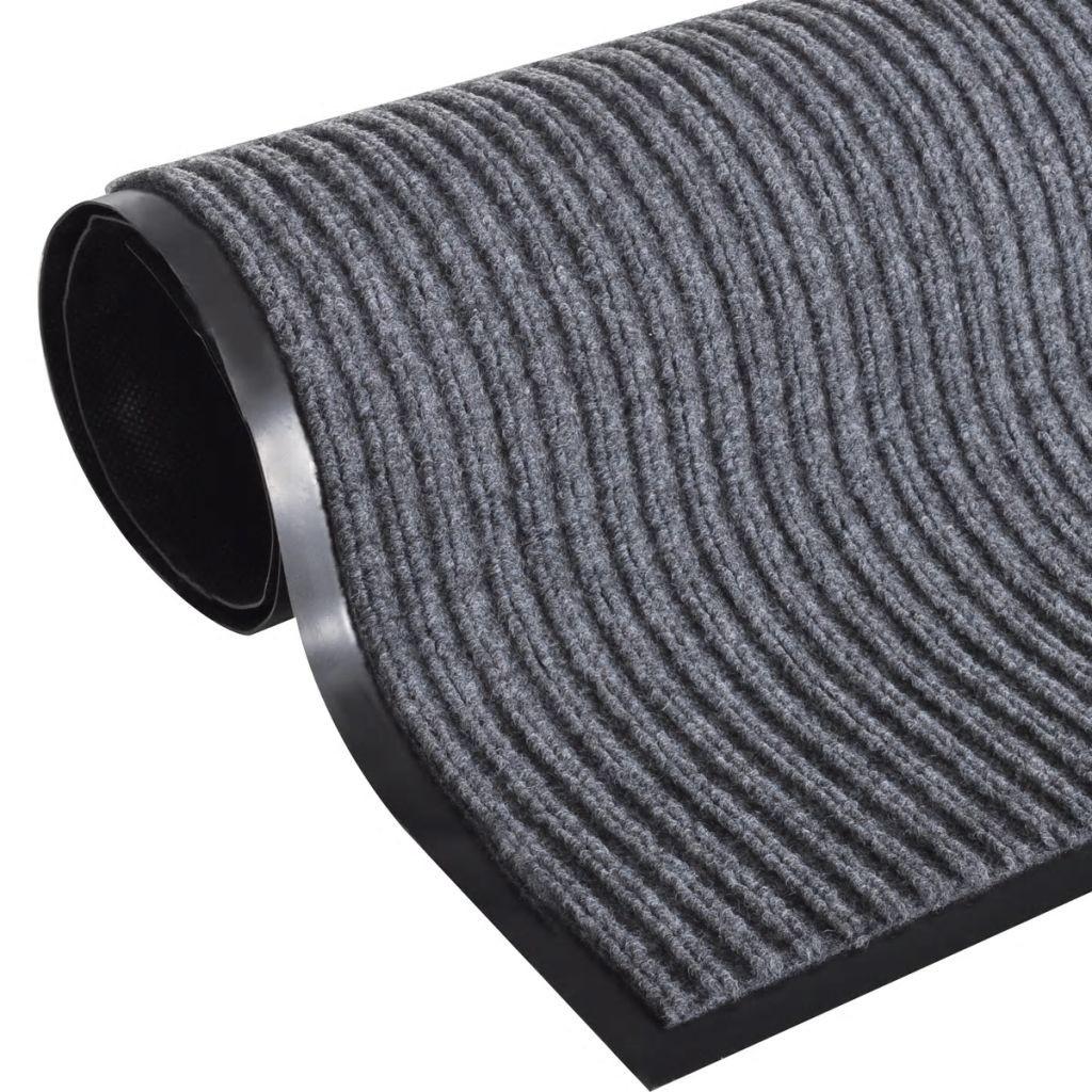 Dørmåtte PVC 90 x 60 cm grå