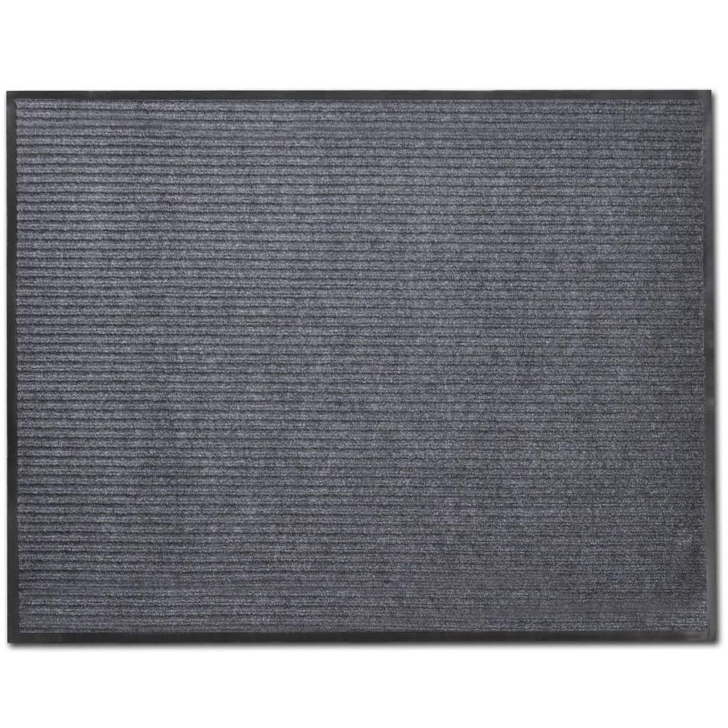 Dørmåtte PVC 90 x 60 cm grå