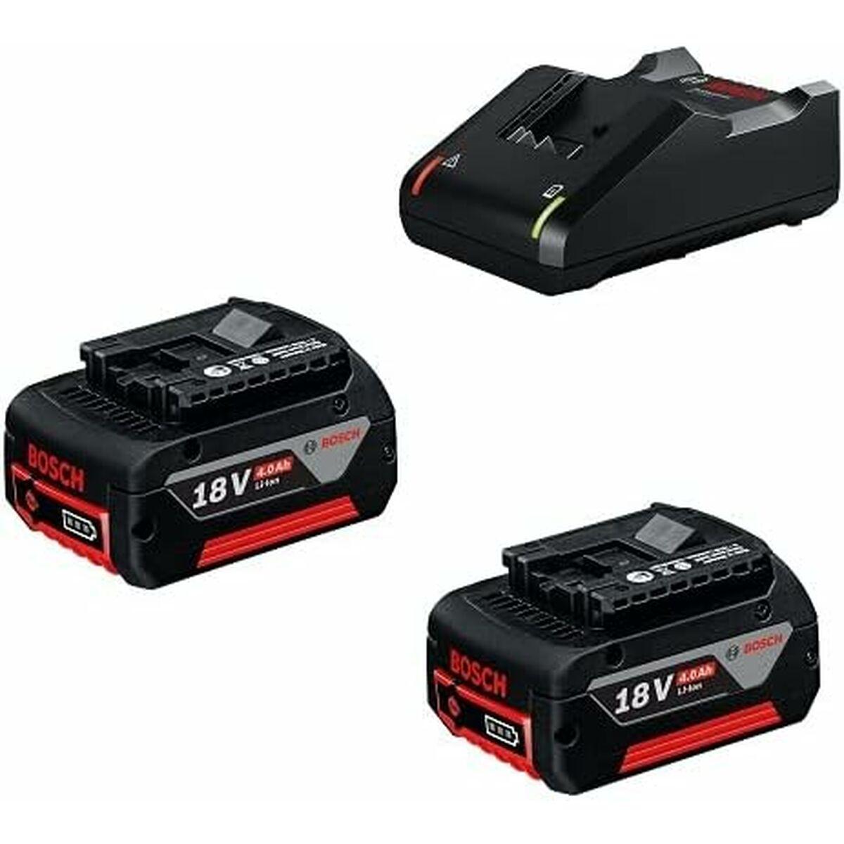 Oplader og genopladeligt batterisæt BOSCH 1 600 A01 9S0 4 Ah 18 V