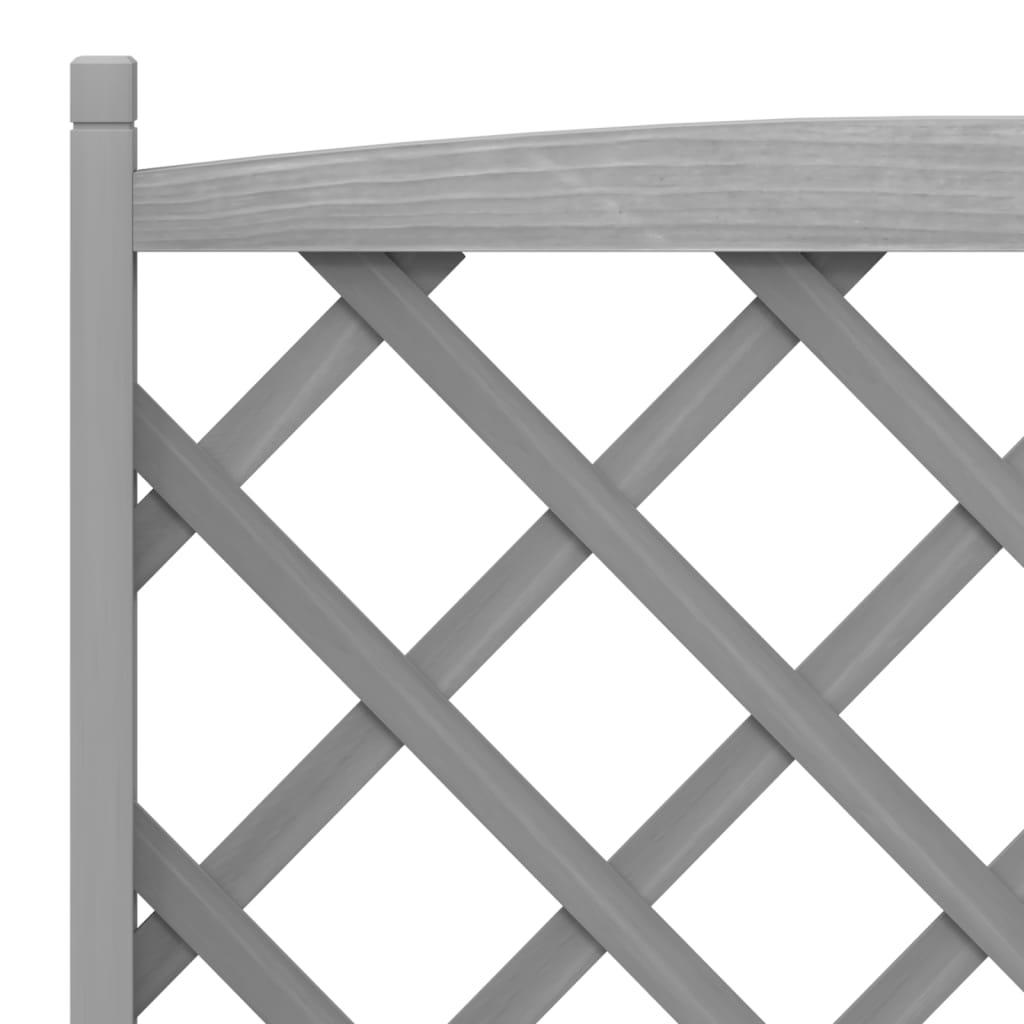Plantekasse med espalier massivt grantræ grå