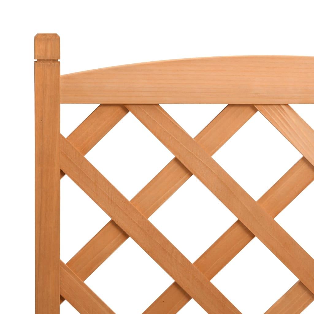 Plantekasse med espalier massivt grantræ brun