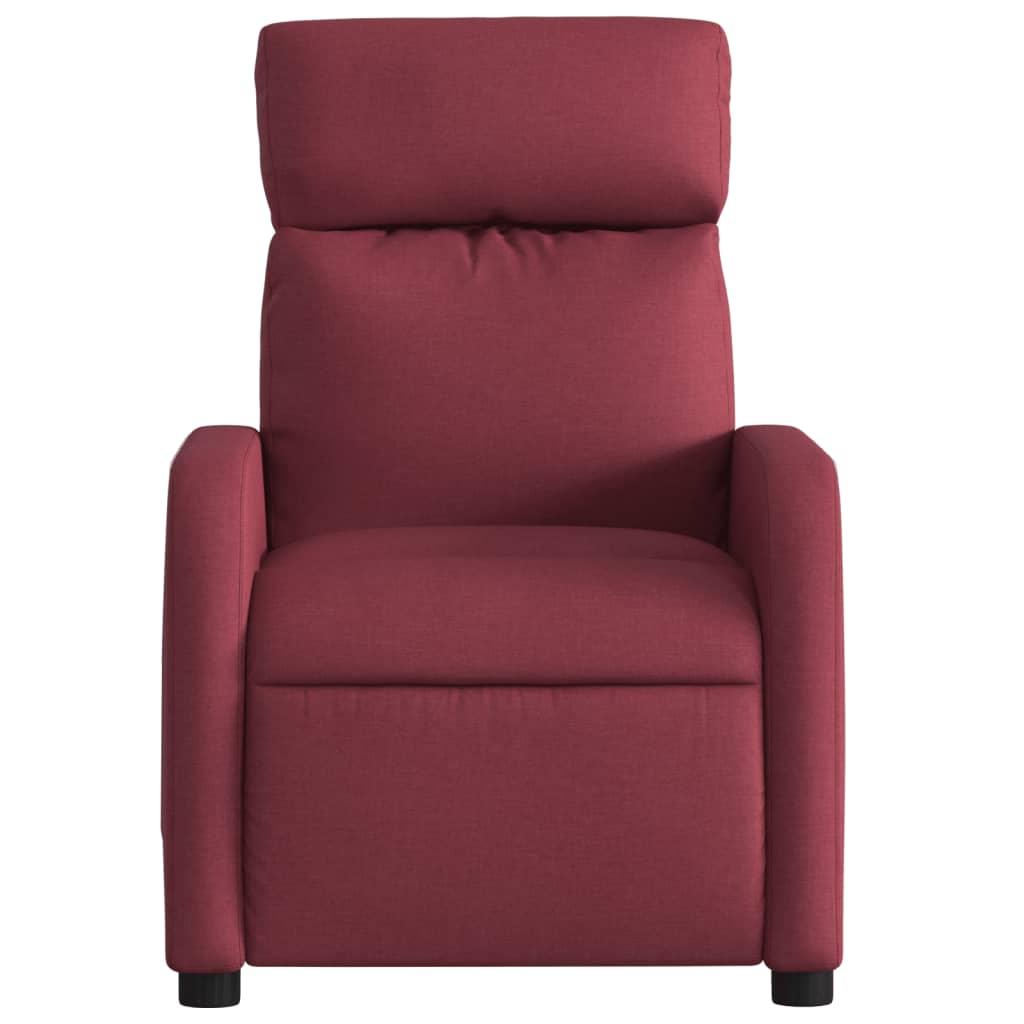 Massagestol stof vinrød