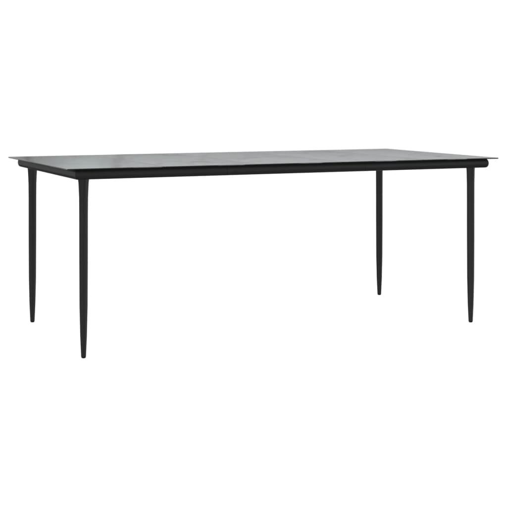 Spisebordssæt til haven 7 dele med hynder polyrattan beige