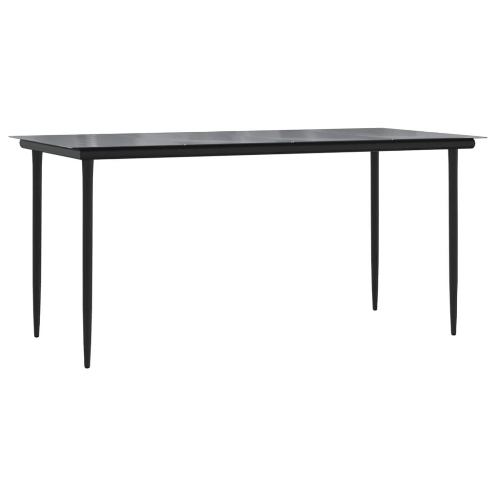 Spisebordssæt til haven 7 dele med hynder polyrattan beige