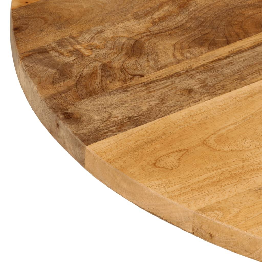 Bordplade Ø40x3,8 cm rund massivt mangotræ