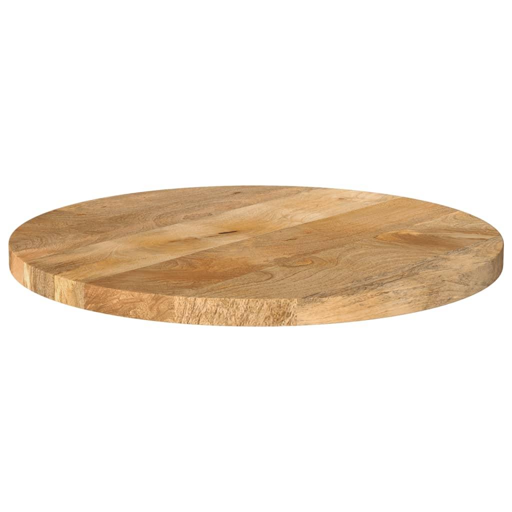 Bordplade Ø50x3,8 cm rund massivt mangotræ