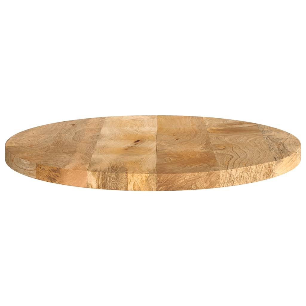 Bordplade Ø50x3,8 cm rund massivt mangotræ