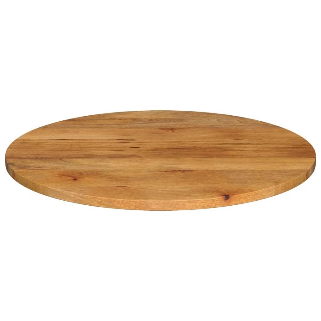 Bordplade Ø90x2,5 cm rund massivt mangotræ