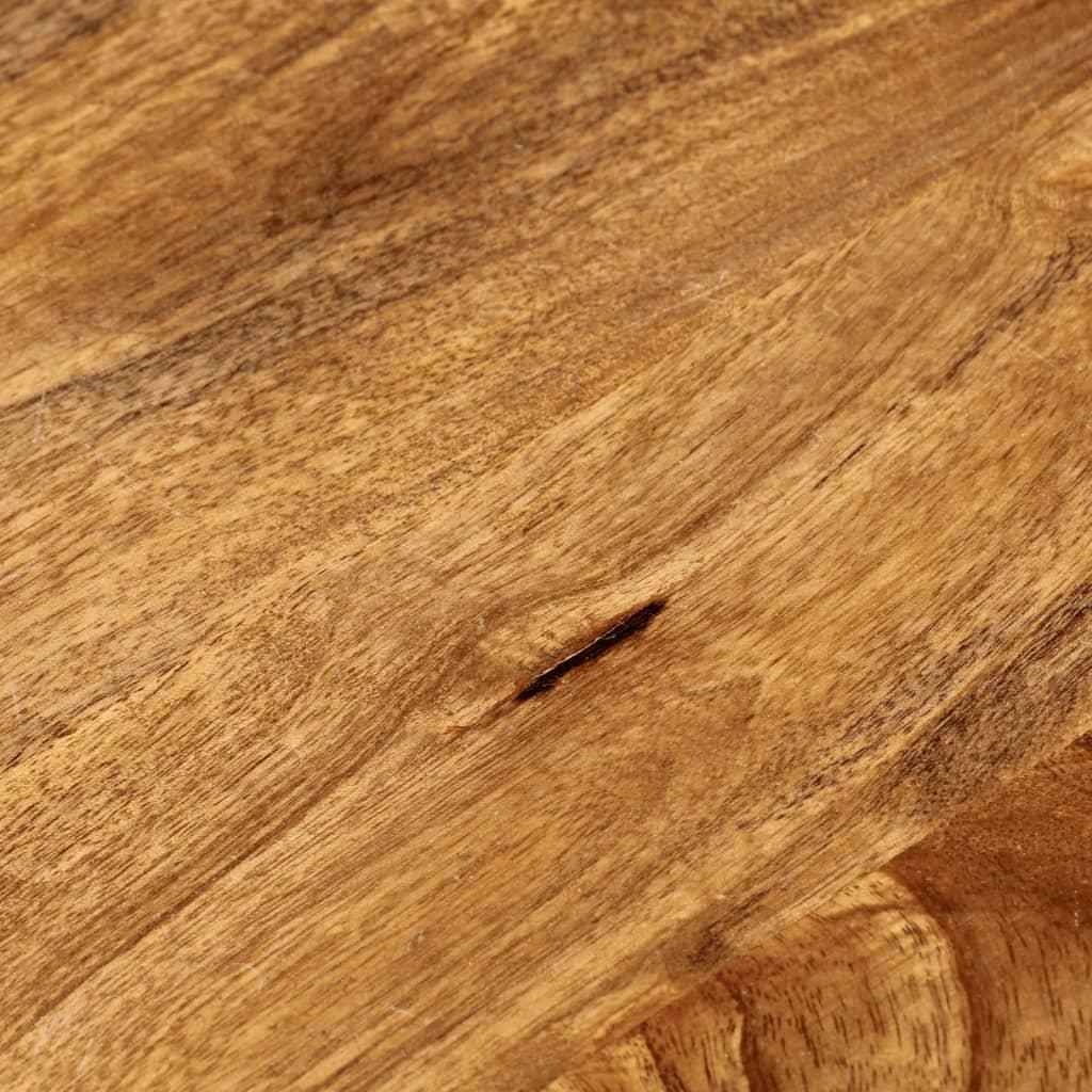 Bordplade Ø60x3,8 cm rund massivt mangotræ