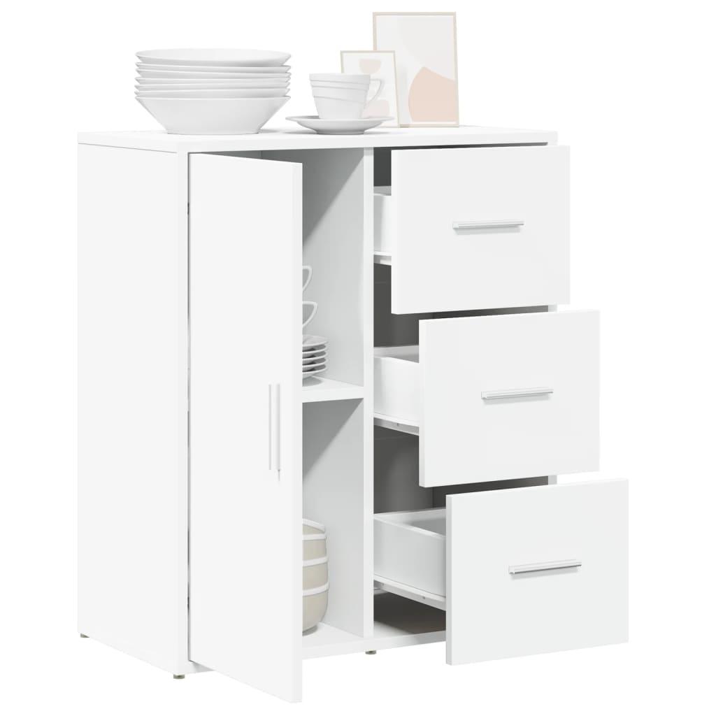 Skænk 60x31x70 cm konstrueret træ hvid
