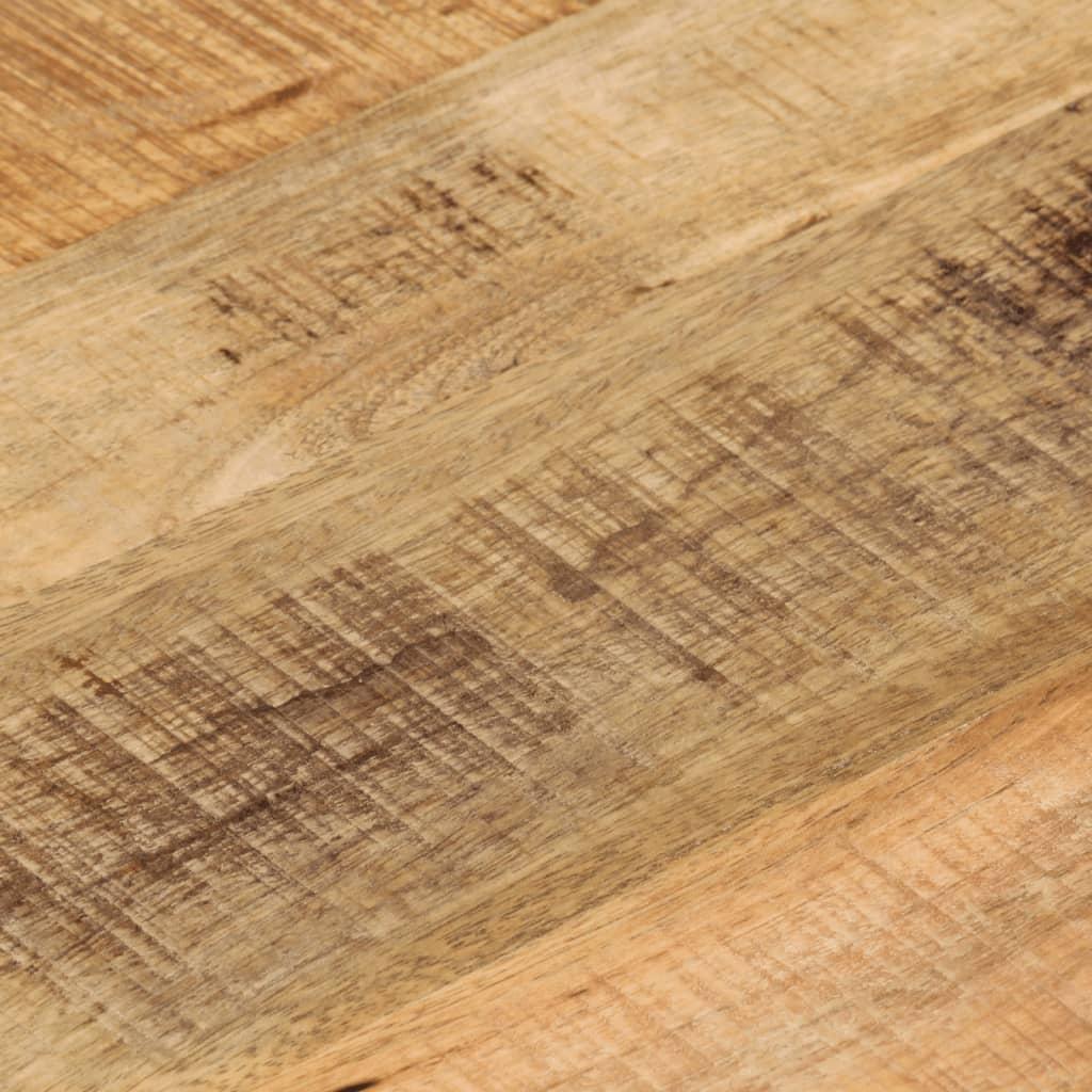 Bordplade Ø50x2,5 cm rund massivt ru mangotræ