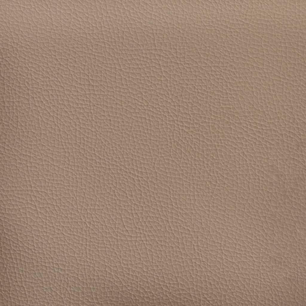 Seng 140x200 cm kunstlæder cappuccinofarvet