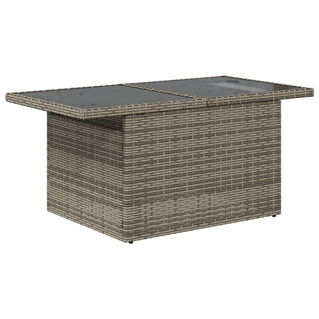 Sofasæt til haven 10 dele med hynder polyrattan grå
