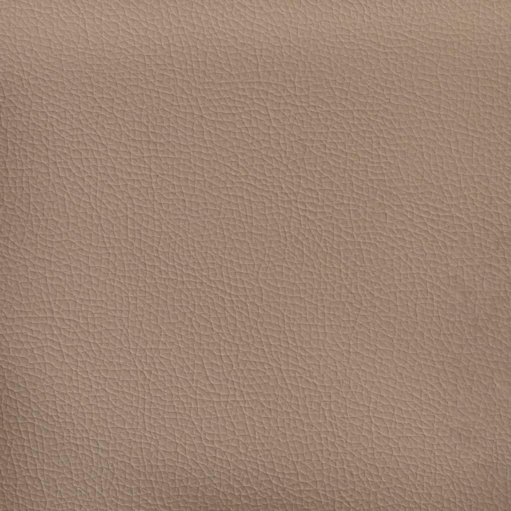 Seng 90x190 cm kunstlæder cappuccinofarvet